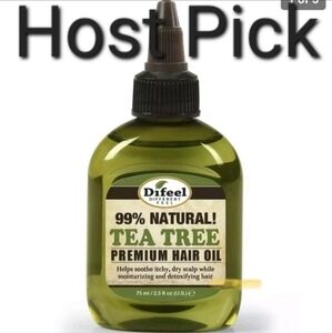 NWT Difeel 99% Natural Tea Tree Premium Hair Oil 2.5 Ounces Moisturize Scalp New